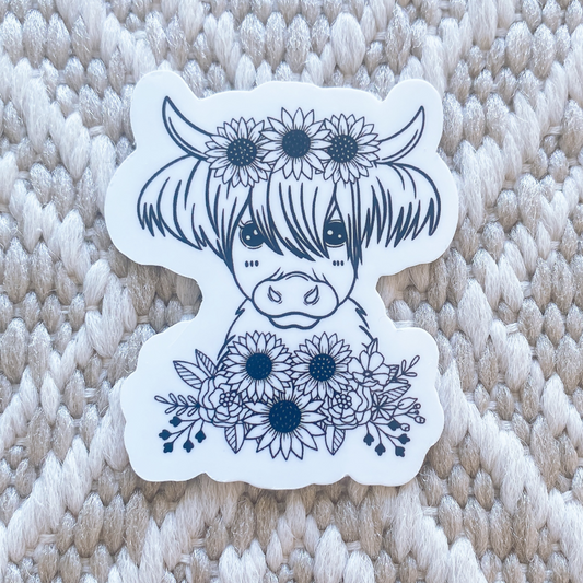 Highland Cow Sticker