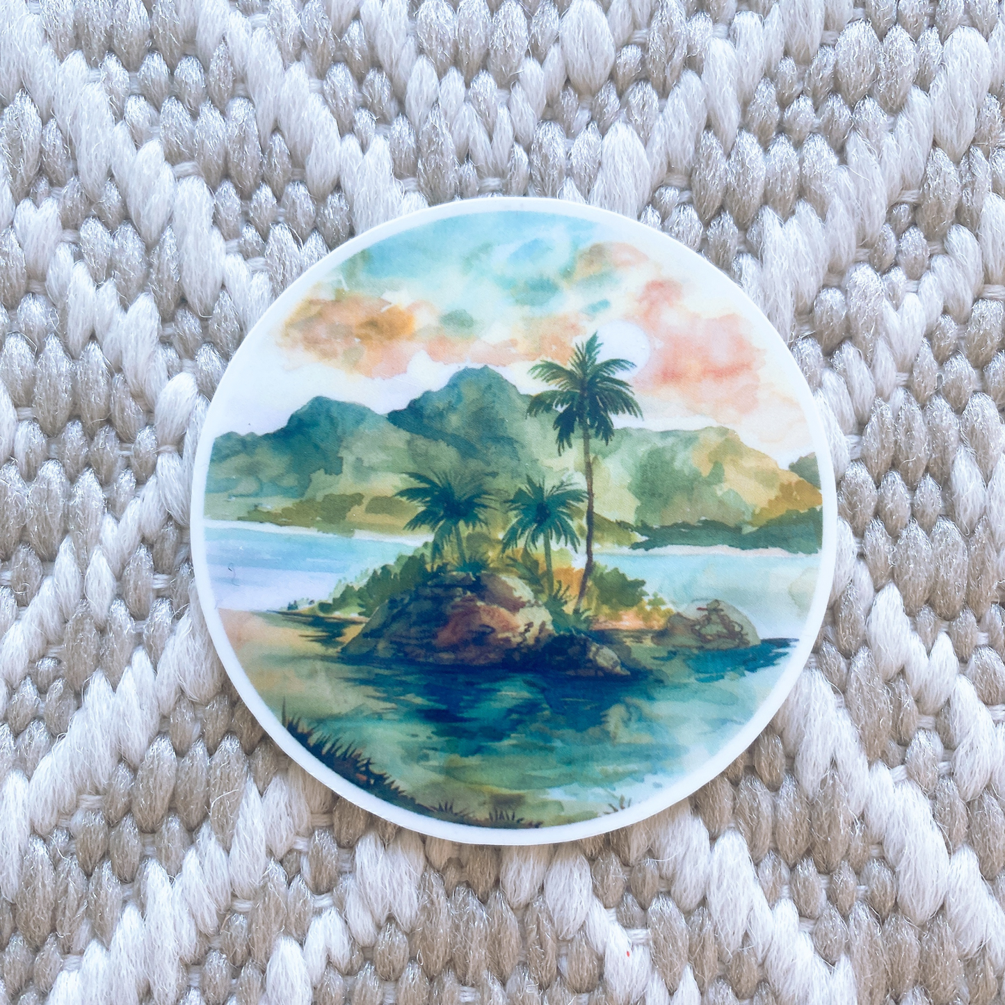 Tropical Island Sticker