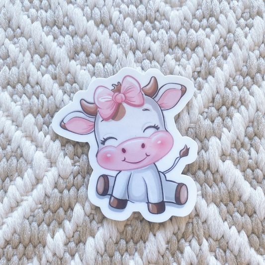 Coquette Cow Sticker