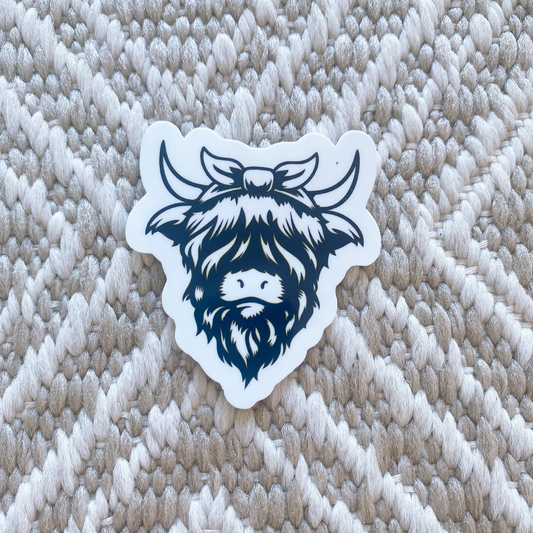 Highland Cow Sticker 3