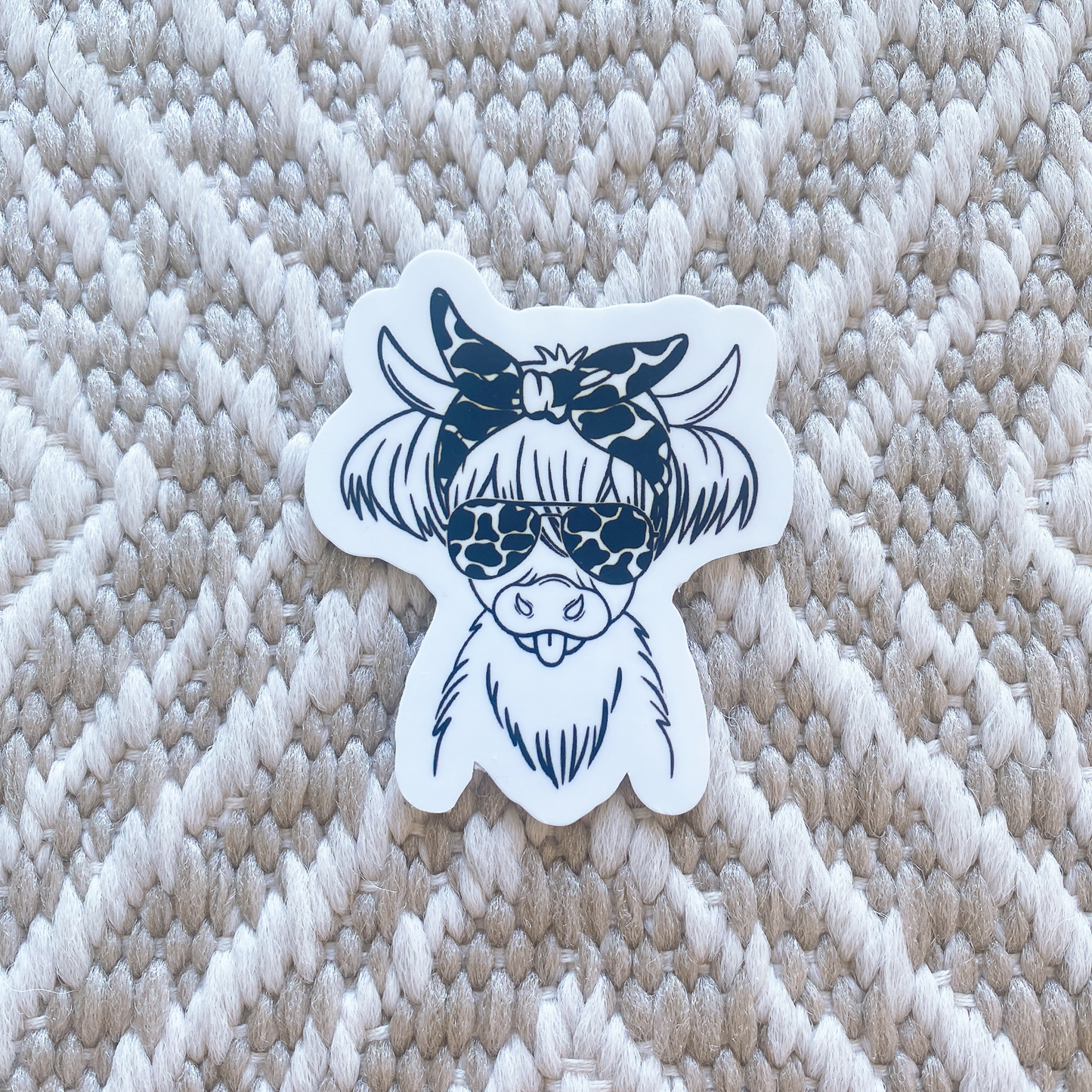 Highland Cow Sticker 4